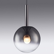 Подвесной светильник iLedex Aura 8615P-1M BK-SM цвет плафона/подвески Дымчатый, цвет арматуры Черный