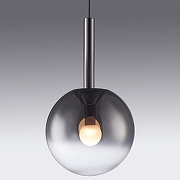 Подвесной светильник iLedex Aura 8615P-1S BK-SM цвет плафона/подвески Дымчатый, цвет арматуры Черный