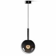 Подвесной светильник iLedex Aura 8615P-1S BK-SM цвет плафона/подвески Дымчатый, цвет арматуры Черный-2