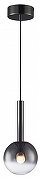 Подвесной светильник iLedex Aura 8615P-1S BK-SM цвет плафона/подвески Дымчатый, цвет арматуры Черный-3