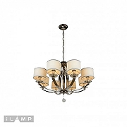 Люстра iLamp Urban 88189/8 CR цвет плафона/подвески Белый, Прозрачный, цвет арматуры Хром-2