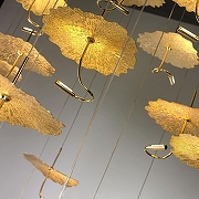 Подвесной светильник iLedex Lotus 8827P-19 BR цвет плафона/подвески Бронза, цвет арматуры Бронза-1