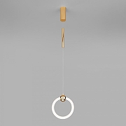 Подвесной светильник Eurosvet R1m 90165/1 золото цвет плафона/подвески Белый, цвет арматуры Золото-2