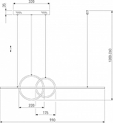 Подвесной светильник Eurosvet Tw1n 90265/1 черный цвет плафона/подвески Черный, цвет арматуры Черный-3