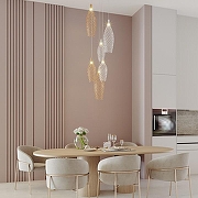 Подвесной светильник Eurosvet Ruche 90352/6 золото/хром цвет плафона/подвески Золото, Хром, цвет арматуры Черный-3