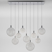 Подвесной светильник Eurosvet Gem1n1 90353/9 хром цвет плафона/подвески Прозрачный, Хром, цвет арматуры Хром