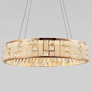 Подвесной светильник Bogate's Cliff 90373/1 цвет плафона/подвески Белый, Мрамор, Прозрачный, цвет арматуры Золото