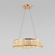 Подвесной светильник Bogate's Cliff 90373/1 цвет плафона/подвески Белый, Мрамор, Прозрачный, цвет арматуры Золото-2