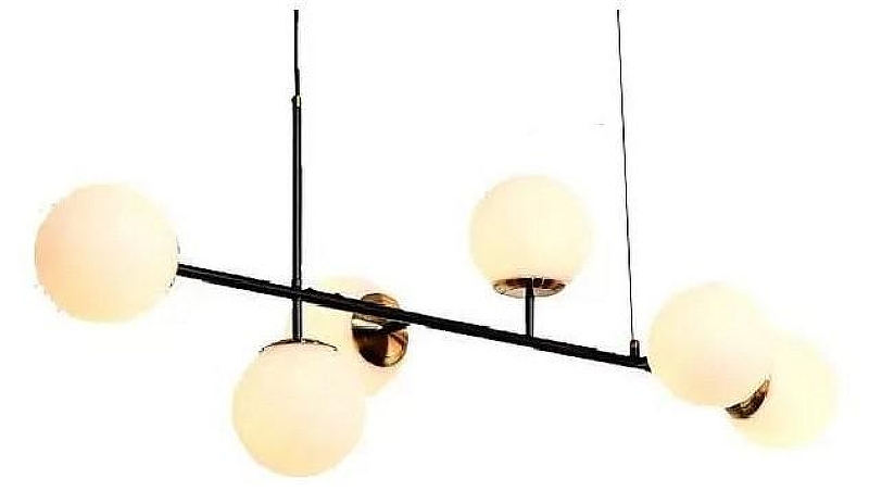 Люстра iLamp Golden 9136P/6 BK-WH 