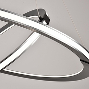 Подвесной светильник iLedex Vision 9225-8+5SD GR+BK цвет плафона/подвески Белый, Хром, цвет арматуры Черный-5