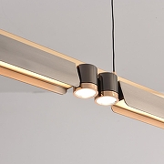 Подвесной светильник iLedex Vision 9309D-1200-2 GR+BK цвет плафона/подвески Серый, цвет арматуры Черный-3