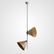 Подвесной светильник Imperiumloft Cone CONE01 цвет плафона/подвески Коричневый, цвет арматуры Голубой-1