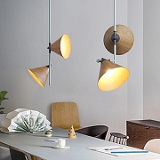 Подвесной светильник Imperiumloft Cone CONE01 цвет плафона/подвески Коричневый, цвет арматуры Голубой-2