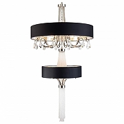 Подвесной светильник Lucia Tucci Cosmopolitan COSMOPOLITAN 2970.18 black цвет плафона/подвески Прозрачный, Черный, цвет арматуры Никель