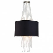 Накладной светильник Lucia Tucci Cosmopolitan COSMOPOLITAN W2970.2 black цвет плафона/подвески Прозрачный, Черный, цвет арматуры Никель