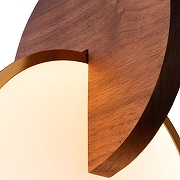 Подвесной светильник Loft it Ecl1pse 9970C цвет плафона/подвески Белый, Коричневый, цвет арматуры Золото-3