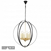 Люстра iLamp Element 9977-800 GL+BK цвет арматуры Золото, Черный-1