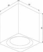 Накладной светильник Elektrostandard Matrix a065286 цвет плафона/подвески Белый, Черный, цвет арматуры Белый-3