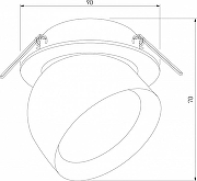 Встраиваемый светильник Elektrostandard Uno a065453 цвет плафона/подвески Белый, цвет арматуры Белый-3