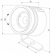 Настенный прожектор Elektrostandard Landscape a070269 цвет плафона/подвески Черный, цвет арматуры Черный-3