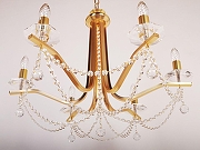 Люстра Doge Luce 110 A110L06FA.3 цвет плафона/подвески Прозрачный, цвет арматуры Золото-3