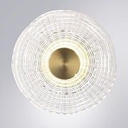 Накладной светильник Artelamp Bevel A1611AP-5PB цвет плафона/подвески Прозрачный, цвет арматуры Латунь-1