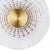 Накладной светильник Artelamp Bevel A1611AP-5PB цвет плафона/подвески Прозрачный, цвет арматуры Латунь-2