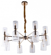 Люстра Artelamp Charm A1623LM-16GO цвет плафона/подвески Прозрачный, цвет арматуры Золото-1