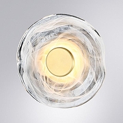 Накладной светильник Artelamp Bevel A1681AP-5PB цвет плафона/подвески Прозрачный, цвет арматуры Латунь-1