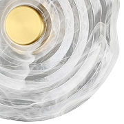 Накладной светильник Artelamp Bevel A1681AP-5PB цвет плафона/подвески Прозрачный, цвет арматуры Латунь-2