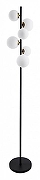 Торшер Artelamp Gemini A2243PN-6BK цвет плафона/подвески Белый, цвет арматуры Черный