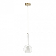Подвесной светильник Artelamp Gala A2715SP-1SG цвет плафона/подвески Белый, Прозрачный, цвет арматуры Золото