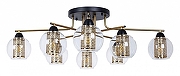 Люстра Artelamp Manchester A7045PL-8BK цвет плафона/подвески Бронза, Прозрачный, цвет арматуры Черный