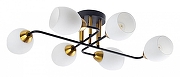 Люстра Artelamp Andrea A8141PL-6BK цвет плафона/подвески Белый, цвет арматуры Черный