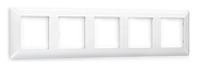 Рамка на 5 постов Ambrella Volt Line AF110105 цвет белый