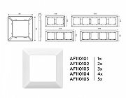 Рамка на 5 постов Ambrella Volt Line AF110105 цвет Белый-3