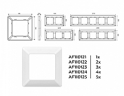 Рамка на 3 поста Ambrella Volt Line AF110123 цвет Белый-4
