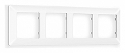 Рамка на 4 поста Ambrella Volt Line AF110124 цвет Белый