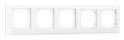 Рамка на 5 постов Ambrella Volt Line AF110125 цвет белый