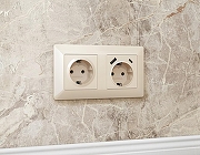 Рамка на 4 поста Ambrella Volt Line AF110304 цвет Бежевый-1