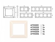 Рамка на 3 поста Ambrella Volt Line AF110333 цвет Бежевый-3
