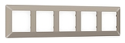 Рамка на 5 постов Ambrella Volt Line AF110365 цвет серо-бежевый