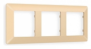 Рамка на 3 поста Ambrella Volt Line AF110603 цвет Бежевый