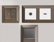 Рамка на 3 поста Ambrella Volt Line AF110633 цвет Бронза-2