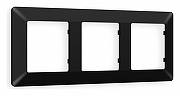 Рамка на 3 поста Ambrella Volt Line AF110703 цвет Черный