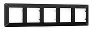 Рамка на 5 постов Ambrella Volt Line AF110705 цвет Черный