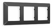 Рамка на 3 поста Ambrella Volt Line AF110803 цвет Графит
