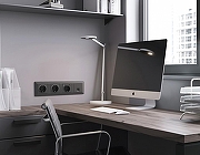 Рамка на 4 поста Ambrella Volt Line AF110804 цвет Графит-2