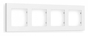 Рамка на 4 поста Ambrella Volt Techno AF220124 цвет Белый
