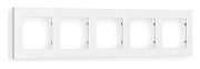 Рамка на 5 постов Ambrella Volt Techno AF220125 цвет белый